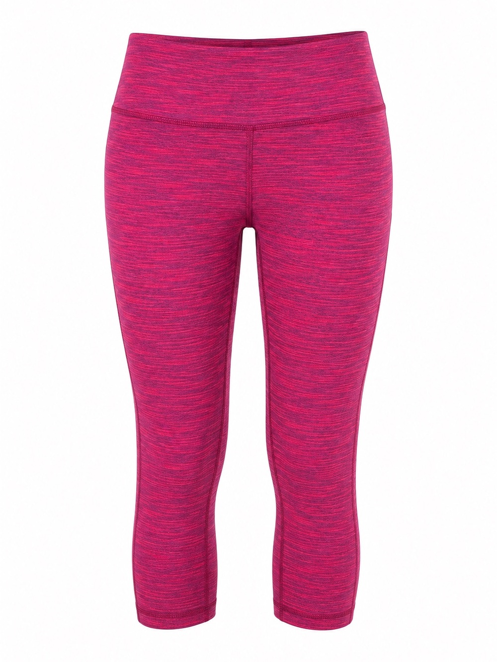 Lululemon Leggings Womenās Size 4 Pink Heathered Crop Capri Yoga Running Pants
